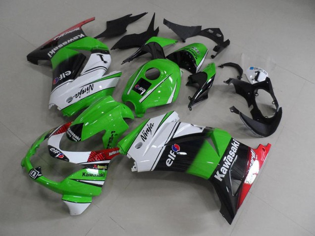 ZX 250R 08-12 Motorrad Verkleidung - Grün Weiß Schwarz ZX 250R 08-12 Motorrad Verkleidung - Grün Weiß Schwarz