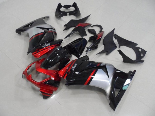 ZX 250R 08-12 Motorrad Verkleidungen - Candy Rot Schwarz Silber ZX 250R 08-12 Motorrad Verkleidungen - Candy Rot Schwarz Silber