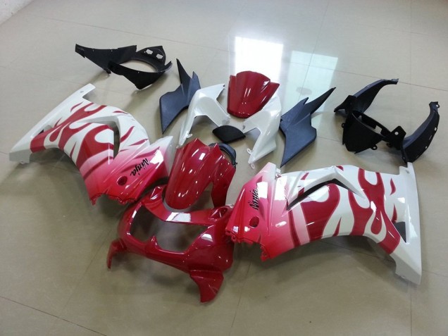 ZX 250R 08-12 Motorrad Verkleidungen - Rosarote Flamme