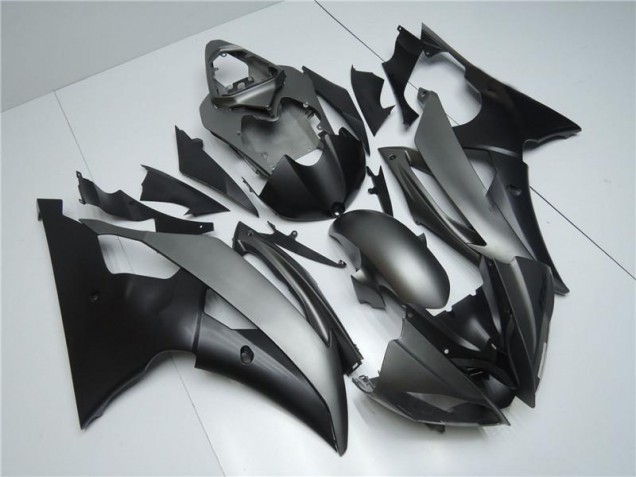 R6 08-16 Motorrad Vollverkleidung - Grau Schwarz R6 08-16 Motorrad Vollverkleidung - Grau Schwarz