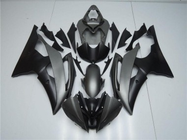 R6 08-16 Motorrad Vollverkleidung - Grau Schwarz