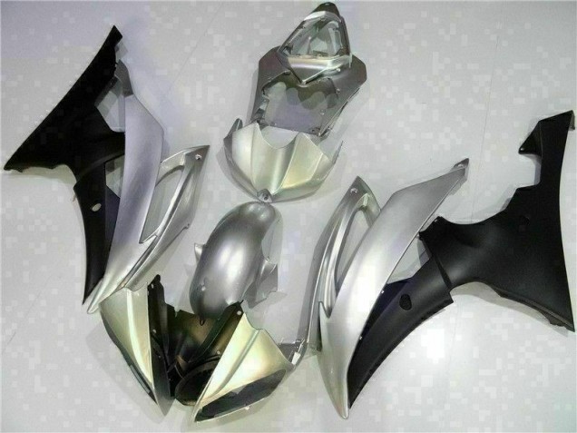R6 08-16 Motorrad Verkleidungen - Silber Schwarz R6 08-16 Motorrad Verkleidungen - Silber Schwarz
