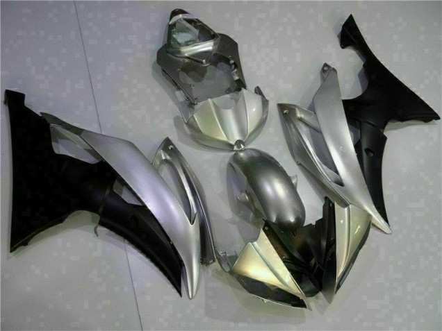 R6 08-16 Motorrad Verkleidungen - Silber Schwarz R6 08-16 Motorrad Verkleidungen - Silber Schwarz