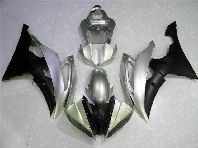 R6 08-16 Motorrad Verkleidungen - Silber Schwarz R6 08-16 Motorrad Verkleidungen - Silber Schwarz