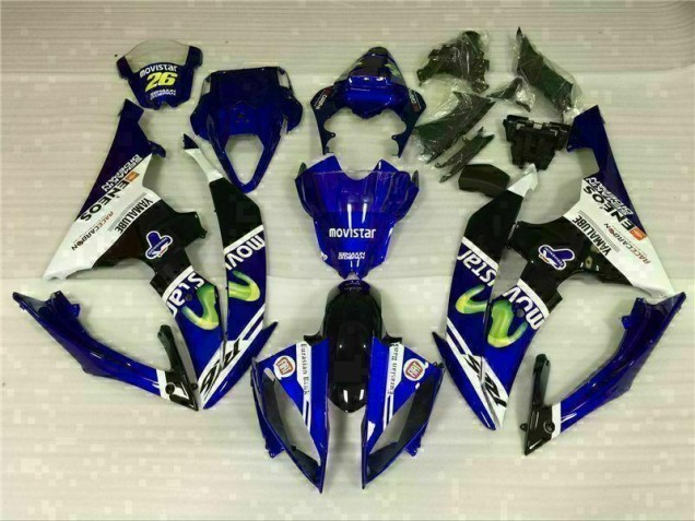 R6 08-16 Motorrad Verkleidung - Weiß Blau R6 08-16 Motorrad Verkleidung - Weiß Blau