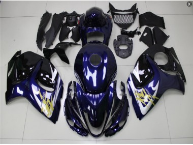 GSXR 1300 Hayabusa 08-19 Motorrad Verkleidungen - Blau Gold