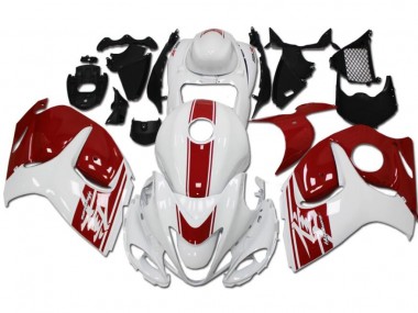GSXR 1300 Hayabusa 08-19 Motorrad Verkleidung - Weiß Rot