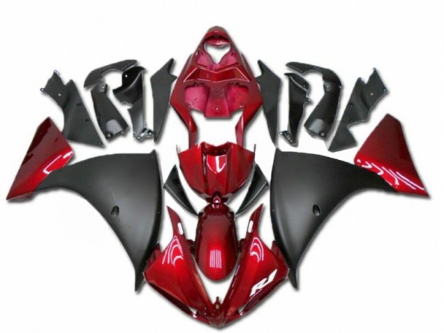 R1 09-11 Motorrad Verkleidungen - Rot Schwarz R1 09-11 Motorrad Verkleidungen - Rot Schwarz