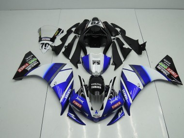 R1 09-11 Motorrad Verkleidungen - Blau Schwarz Sterilgarda