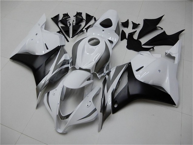 CBR 600 RR 09-12 Motorrad Verkleidungen - Weiß Silber Schwarz CBR 600 RR 09-12 Motorrad Verkleidungen - Weiß Silber Schwarz