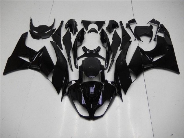 ZX6R 09-12 Motorrad Verkleidungen - Glänzend Schwarz