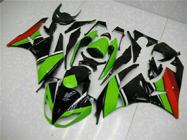 ZX6R 09-12 Motorrad Verkleidungen - Schwarz Grün Rot ZX6R 09-12 Motorrad Verkleidungen - Schwarz Grün Rot