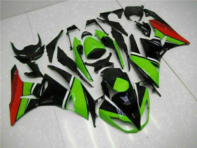ZX6R 09-12 Motorrad Verkleidungen - Schwarz Grün Rot ZX6R 09-12 Motorrad Verkleidungen - Schwarz Grün Rot