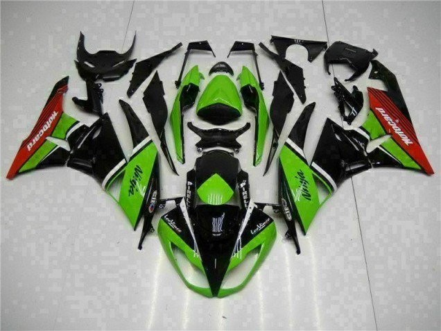 ZX6R 09-12 Motorrad Verkleidungen - Grün Schwarz Rot ZX6R 09-12 Motorrad Verkleidungen - Grün Schwarz Rot