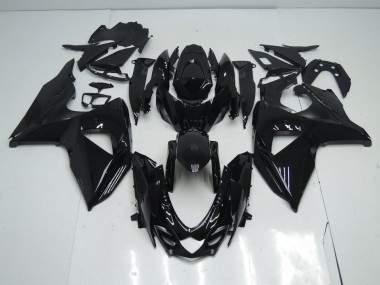 GSXR 1000 K9 09-16 Motorrad Verkleidungen - Glänzend Schwarz