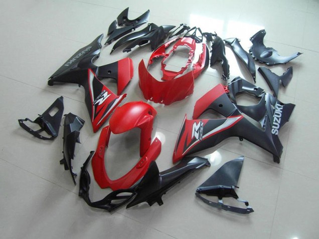 GSXR 1000 K9 09-16 Motorrad Verkleidungen - Mattrotschwarz GSXR 1000 K9 09-16 Motorrad Verkleidungen - Mattrotschwarz
