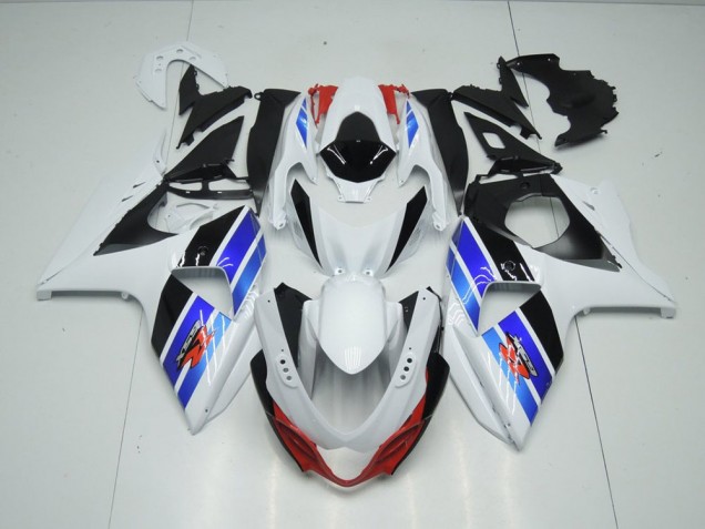 GSXR 1000 K9 09-16 Motorrad Verkleidungen - Weiß Blau Schwarz GSXR 1000 K9 09-16 Motorrad Verkleidungen - Weiß Blau Schwarz