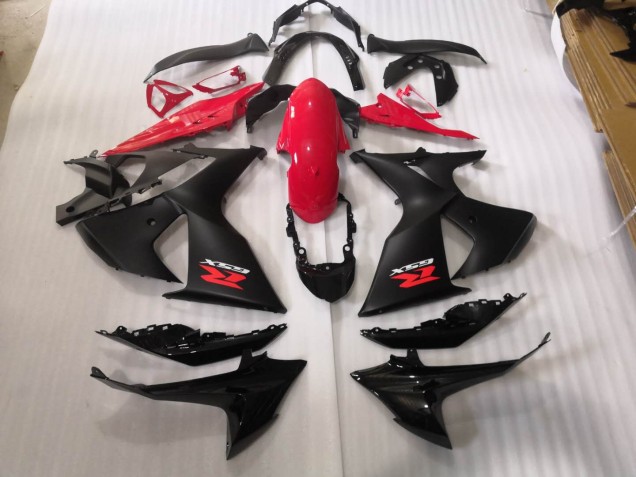 GSXR 1000 K9 09-16 Motorrad Verkleidungen - Matt schwarz Glänzend