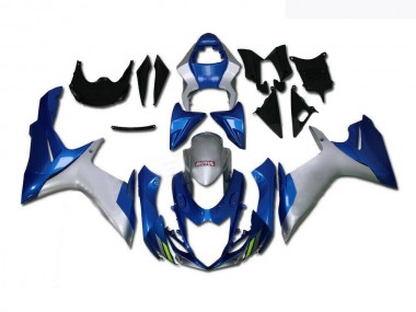 GSXR 600 / 750 K11 11-24 Motorrad Verkleidungen - Blau Silber