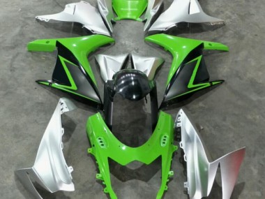 GSXR 600 / 750 K11 11-24 Motorrad Verkleidungen - Grün Silber