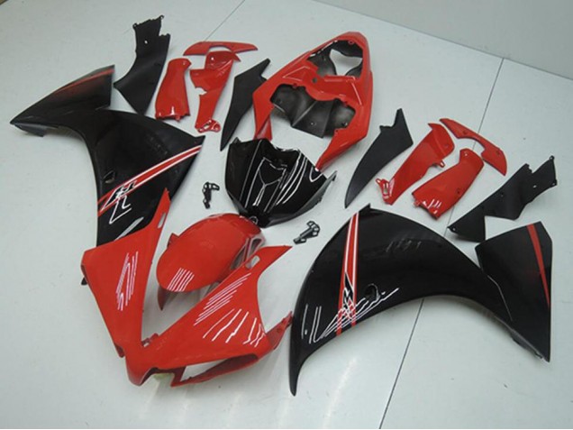 R1 12-14 Motorrad Verkleidungen - Rot Schwarz