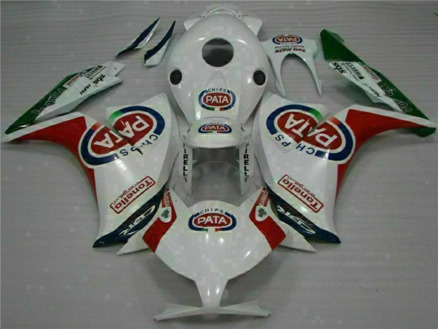 CBR 1000 RR 12-16 Motorrad Verkleidung - Rot Weiß PATA CBR 1000 RR 12-16 Motorrad Verkleidung - Rot Weiß PATA
