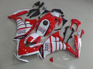 CBR 1000 RR 12-16 Motorrad Verkleidungen - Rot mit Weiß Wing