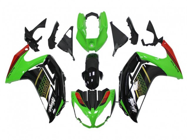 EX650 12-16 Motorrad Verkleidungen - Grün Schwarz EX650 12-16 Motorrad Verkleidungen - Grün Schwarz