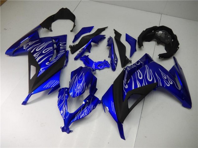 EX300 13-16 Motorrad Verkleidungen - Blau Weiß Schwarz