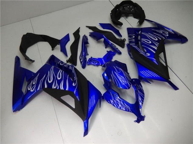 EX300 13-16 Motorrad Verkleidungen - Blau Weiß Schwarz