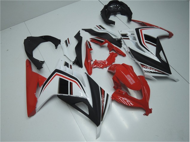 EX300 13-16 Motorrad Verkleidungen - Rot Weiß Schwarz EX300 13-16 Motorrad Verkleidungen - Rot Weiß Schwarz