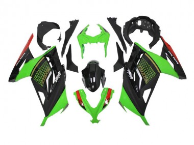 EX300 13-16 Motorrad Verkleidungen - Grün Schwarz