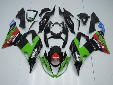 ZX6R 13-18 Motorrad Verkleidungen - Schwarz Grün Rot Motocard