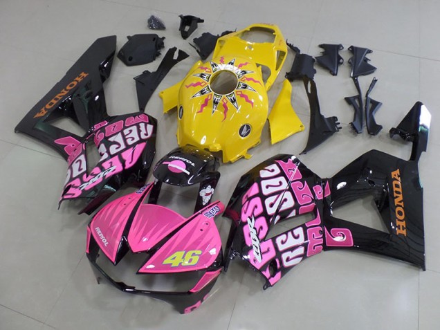 CBR 600 RR 13-23 Motorrad Verkleidungen - Gelb Rosa Rossi CBR 600 RR 13-23 Motorrad Verkleidungen - Gelb Rosa Rossi