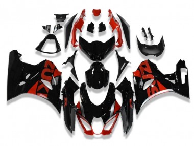 GSXR 1000 17-23 Motorrad Verkleidung - Schwarz Rot